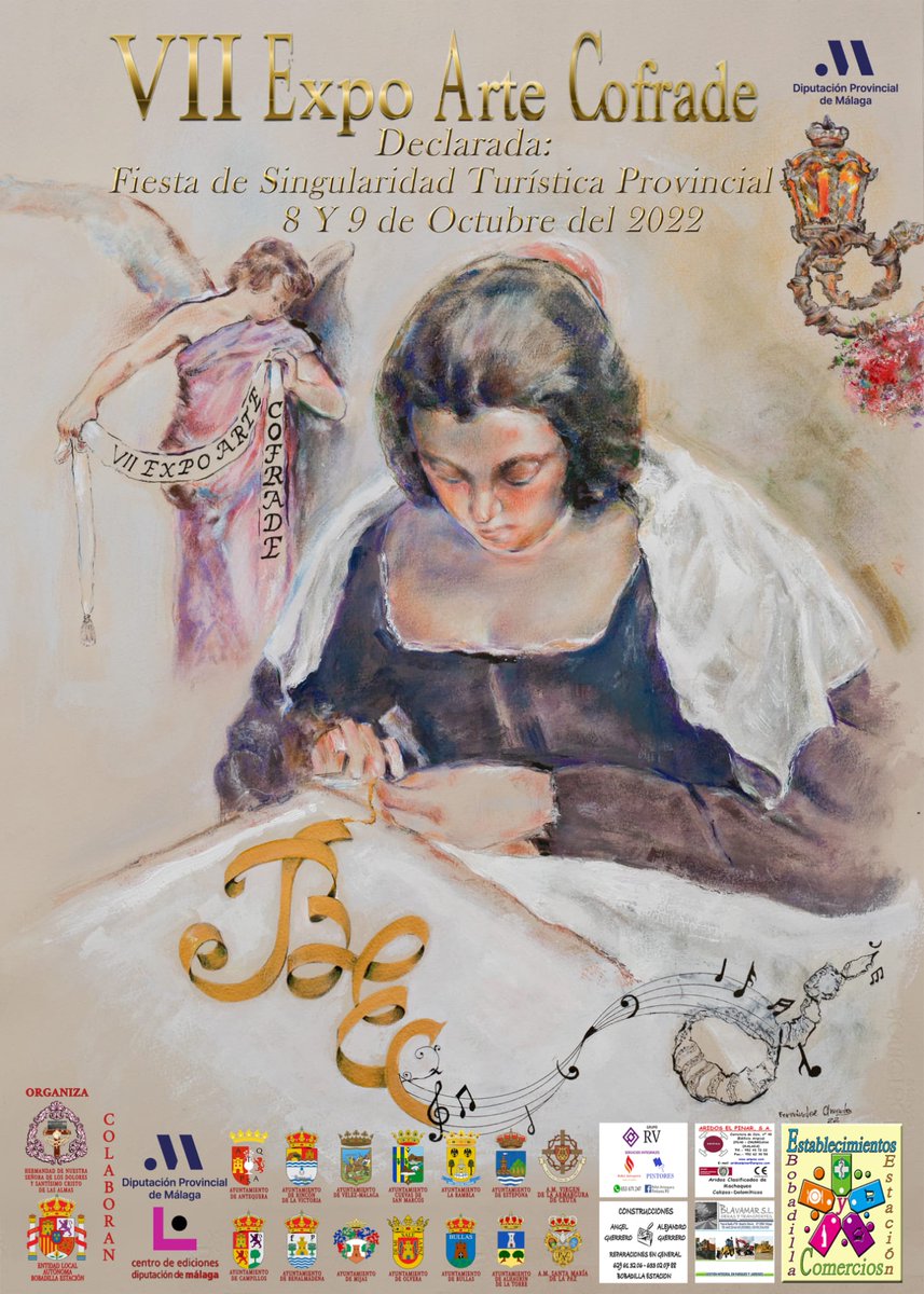 CadenaCofrade's tweet photo. VII Expo Arte Cofrade #bobadilla 
@expoartecofrade

#cofradiasmlg #bandas #artesacro #marchas https://t.co/Rdfgxr5A6w