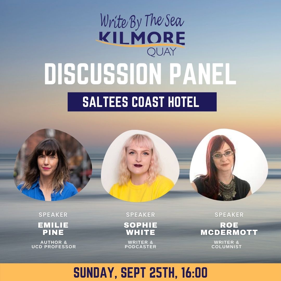 🗨️ Panel Discussion – The Personal Essay Join @emiliepine, Sophie White and @roemcdermott for a discussion on the art and heart of the personal essay View our full schedule online at writebythesea.ie #IrishBookstagram #Irishwriters #irishcreatives #creativeireland