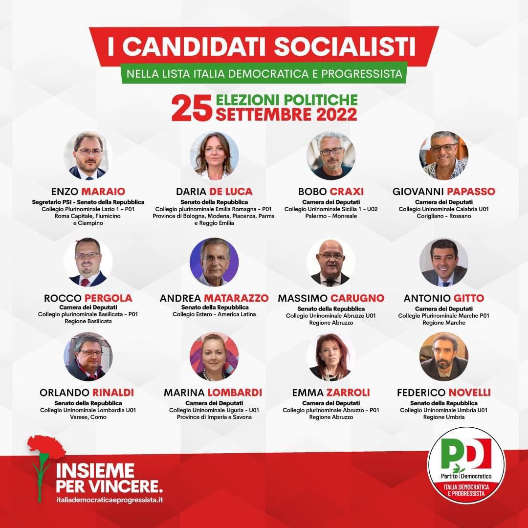 #25settembre2022 il #PSI è pronto a fare la sua parte, noi ci siamo come sempre