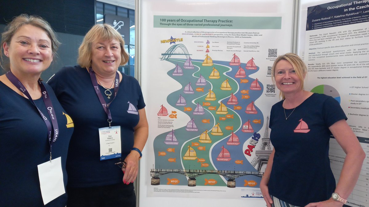 Sharon Davenport (@sharondthinkot) on Twitter photo Penny, Claire and Sue Waters present their effective and visually creative poster at <a href="/thewfot/">WFOT</a> Congress in Paris; using the Kawa model to portray their 3 professional occupational therapy journeys. <a href="/suewatersOT/">Sue Waters</a> <a href="/clarejones1963/">Clare Jones</a> <a href="/CovUniOT/">Coventry Uni OT</a> <a href="/covcampus/">Coventry University</a> (great to meet you Sue!!) Penny, Claire and Sue Waters present their effective and visually creative poster at <a href="/thewfot/">WFOT</a> Congress in Paris; using the Kawa model to portray their 3 professional occupational therapy journeys. <a href="/suewatersOT/">Sue Waters</a> <a href="/clarejones1963/">Clare Jones</a> <a href="/CovUniOT/">Coventry Uni OT</a> <a href="/covcampus/">Coventry University</a> (great to meet you Sue!!)