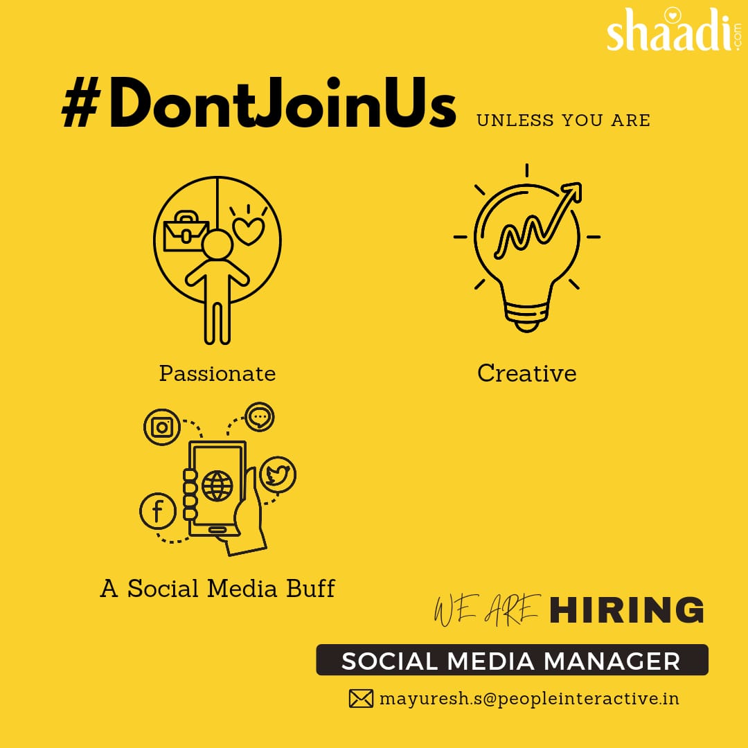 Looking for the perfect Social Media Manager.

We're looking for a highly motivated, enthusiastic, and educated match for our Social Media Manager Role. The candidate must know various social media platforms and must be able to lead influencer campaigns, among other things.