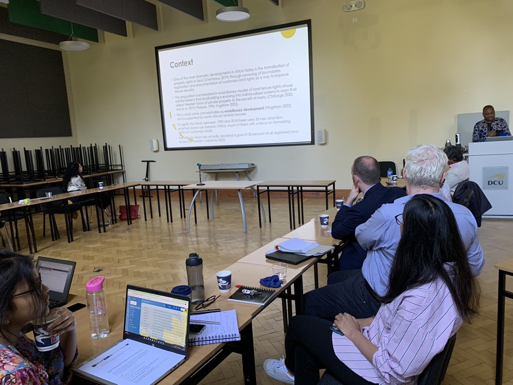 prchoudhury's tweet photo. In the 2nd session at #PPLA conference, @PhillanZamchiya of @PLAASuwc raises questions around power, politics &amp; property rights esp. women #landrights as customary land across #Africa formalises as part of the new evolutionary development around private property https://t.co/G4Xweu6RuO
