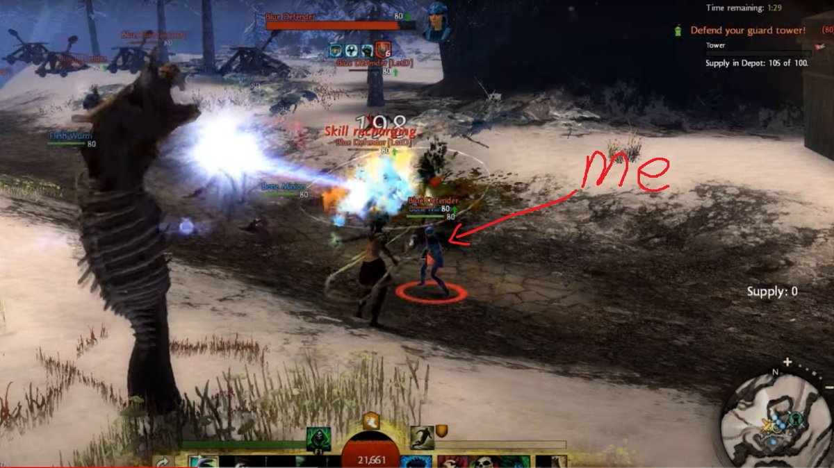 ArnoldTheDev's tweet photo. @GuildWars2 One of my favorite highlights was playing WvW during the last day of the third GW2 beta. It was so epic! I even found myself in a video facing against Simon from the Yogscast back in 2012! #TenYearsOfGW2 #GW2SweepStakes https://t.co/lCu8A2LUSt
