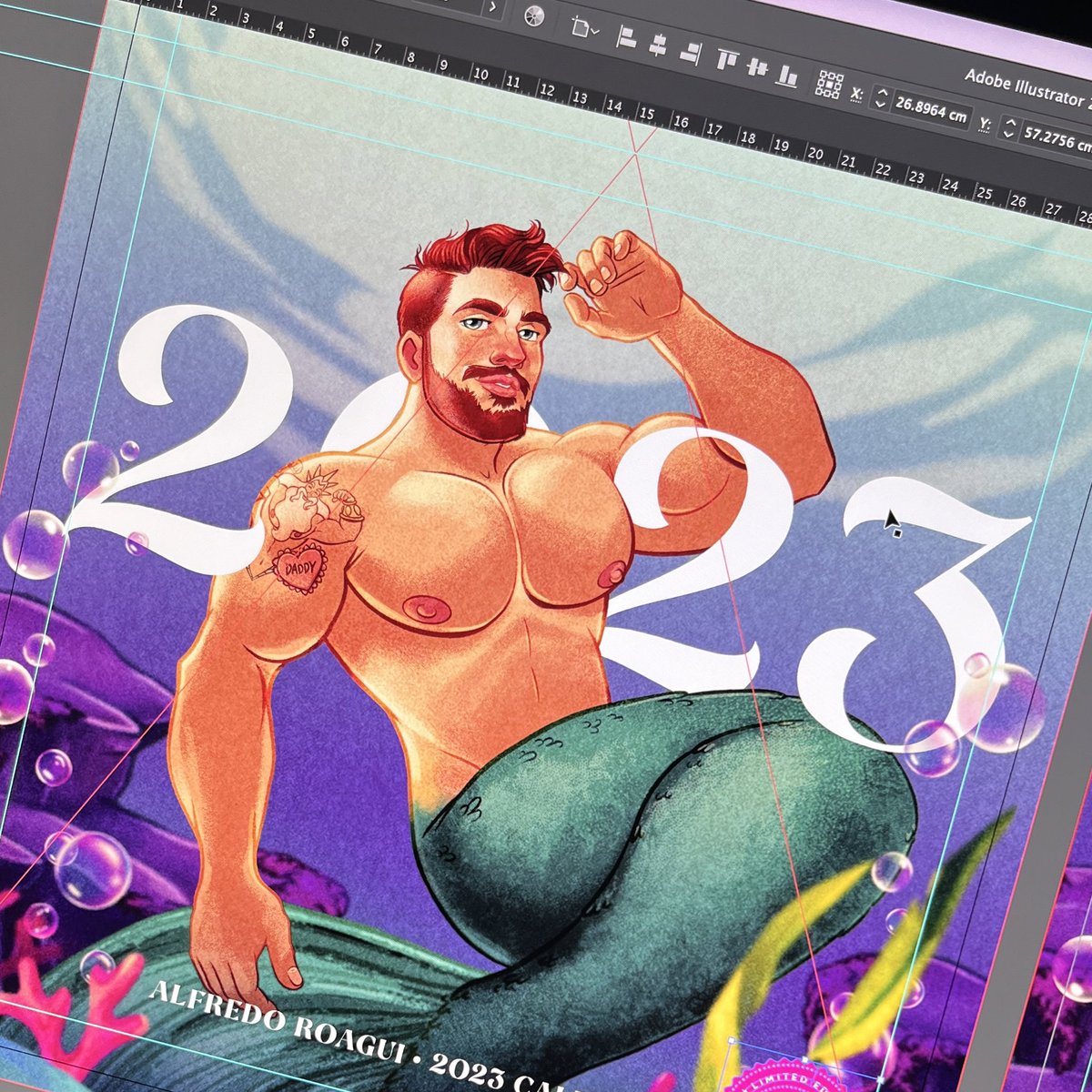 Roagui's tweet photo. 🧜🏻‍♂️ Se viene el especial de sirenitos!

#preview #calendario #wip #calendario2023 #merman #mermaid #ariel #mermanlife #gingerbeard #mermaidlife #mermay #merfolk https://t.co/xStcltIaLp