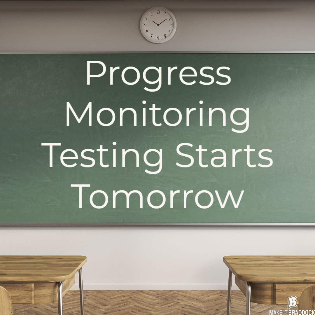 BraddockBulldog's tweet photo. Bulldogs, we will begin a modified schedule tomorrow due to Progress Monitoring Testing for 9th and 10th-grade students. Testing will take place via English classes. @SuptDotres @MDCPS @MDCPSSouth @SROMartinTReid #MakeItBraddock #ProgressMonitoringTesting #MDCPS https://t.co/PnmyamJouB