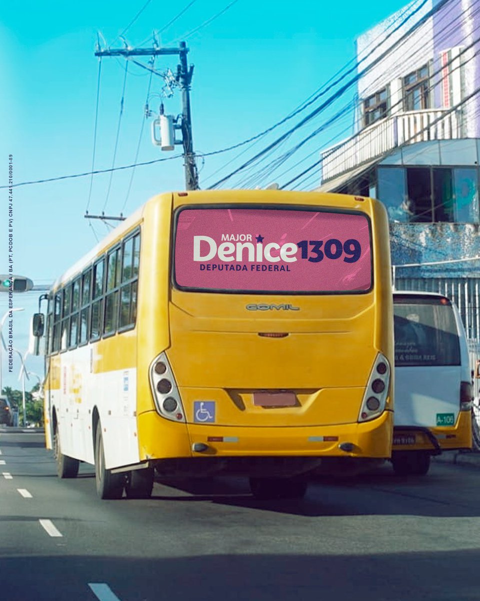 tencoroneladeni's tweet photo. 13h09 

Já sabe qual busão você vai pegar na hora de ir votar, né? 🤭 

Aqui não tem erro! É só olhar pro busdoor pra não esquecer: é 1309 na cabeça e no coração, minha gente! 🚌♥

#mainhanocongresso https://t.co/Vw0xcxr2ye