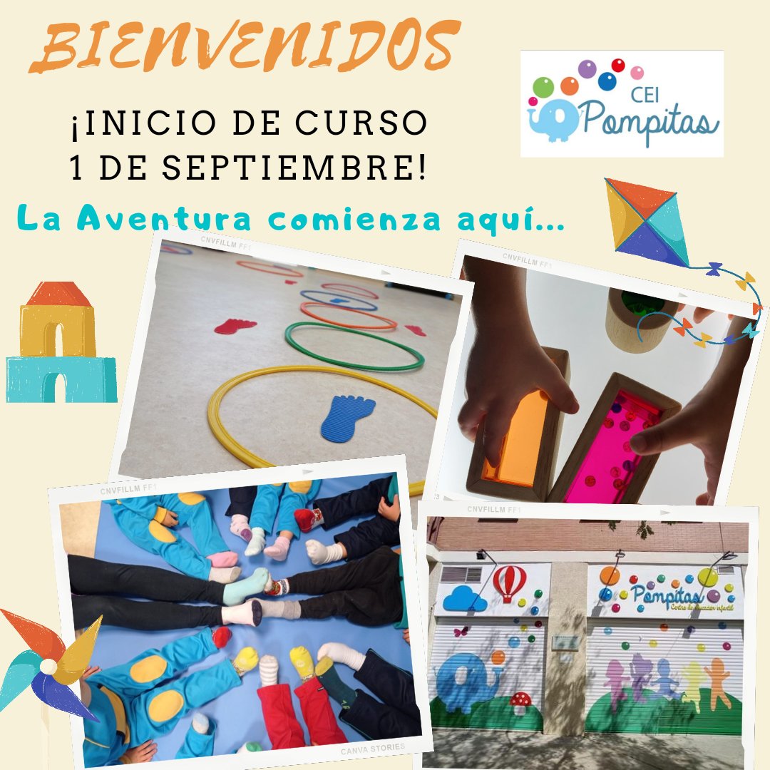 CPompitas's tweet photo. ✏¡Comienza el curso 2022-2023!🖍¡Hola familias! Este jueves comenzamos nuestro nuevo curso. 
Abrimos nuestras puertas para acoger a nuestros peques y comenzar un curso que sin duda será único, mágico y especial. La aventura comienza aquí... en CEI Pompitas
¡Os esperamos peques! https://t.co/0L3AxcB9eO