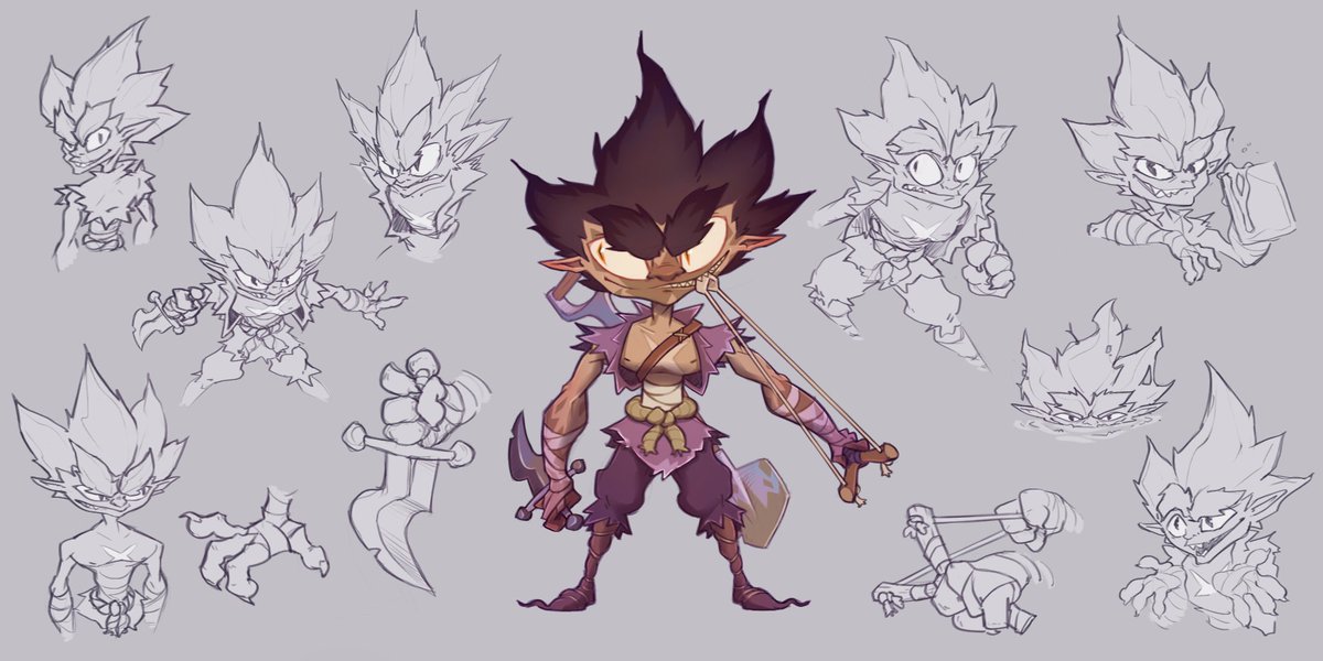 remimoth's tweet photo. Le personnage de JRD que j'incarne en ce moment, c'est un halfelin terrible, délicatement nommé Crotal.
Je me suis amusé à le créer sur Heroforge et j'ai voulu pousser le design plus loin afin de lui donné plus de saveur.
Concrètement une version nabot de Junkrat d'Overwatch. https://t.co/UrWPT1voCn