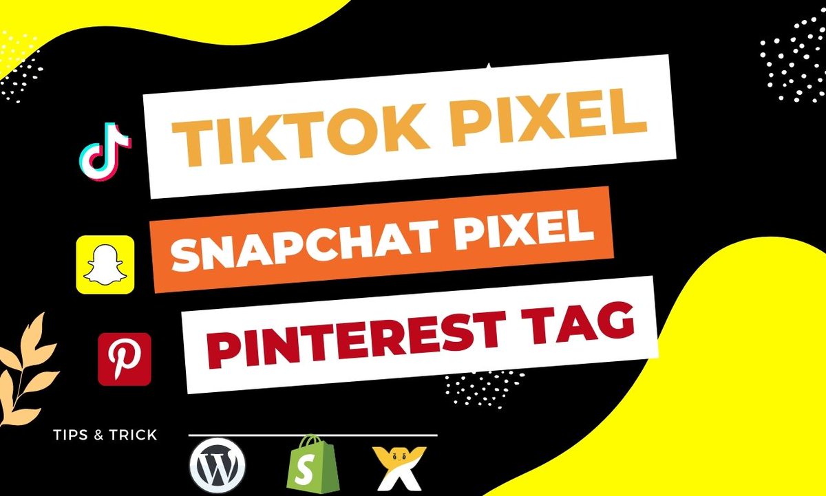 I will setup TikTok pixel, Snapchat ad, Pinterest tag and conversion ads
Hire me:- bit.ly/3wDk4hQ

WhatsApp:-0601151760365
#tiktokads #snapchatads #pinterestads