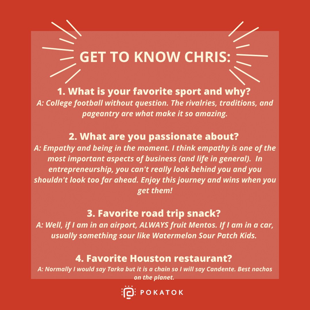Pokatok_Fest's tweet photo. Get to know Co-Founder Chris Buckner!
Chris, originally from San Antonio, TX, is responsible for business development, partnerships, strategy, and revenue growth.
#pokatok #sporstech #sportstechnology #sports #festival #cofounder #startup #innovation #mondaymotivation https://t.co/nvxsaiyWFh