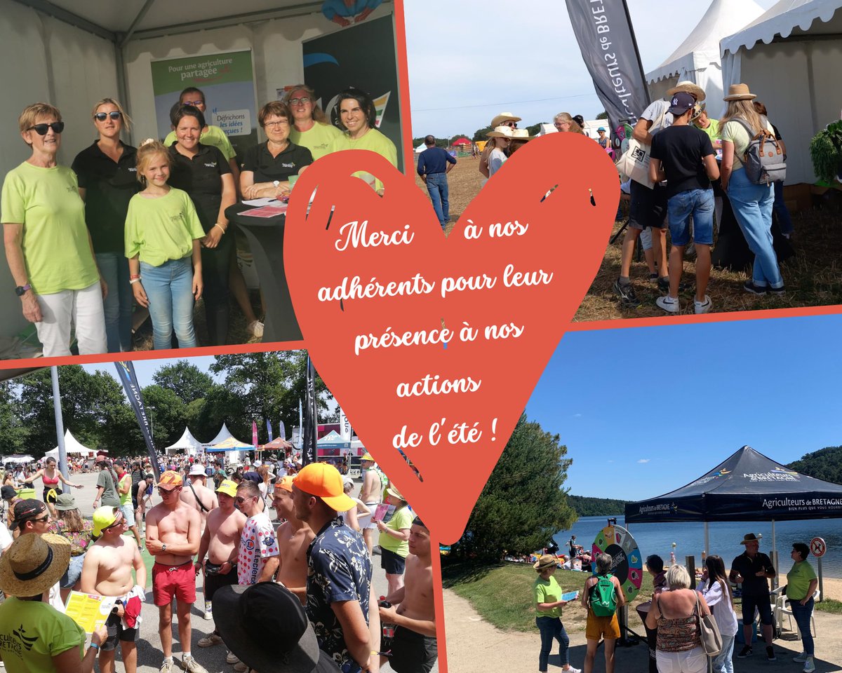agriculteursBzh's tweet photo. Après un week-end bien rempli partout en Bretagne grâce aux Jeunes Agriculteurs, ce post pour remercier à nouveau tous les agriculteurs et agricultrices qui se sont mobilisés tout l'été sur nos actions ! #tourneedete #vieillescharrues #comices https://t.co/0hxhonbsOk