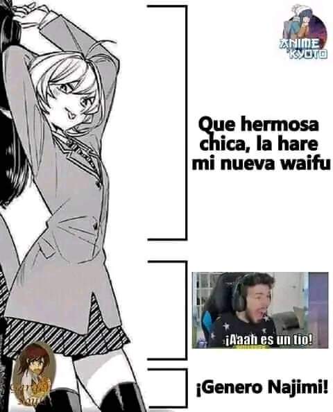 CondorPana's tweet photo. A poco no cuando vimos a Najimi por primera vez pensábamos que era mujer al 100% https://t.co/secElHGgiq