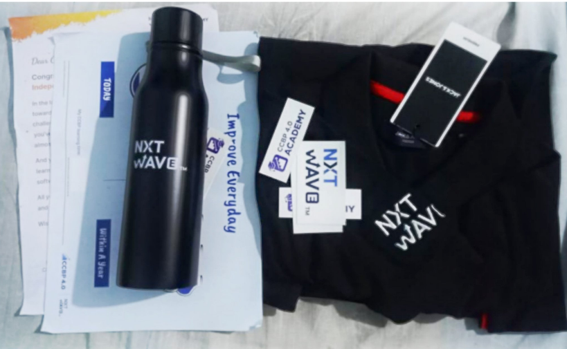 durgaprasad_15's tweet photo. Glad to receive these gifts from
@nxtwave_tech
for Independence day mega challenge!!
thank you
@rahulattuluri
sir
#ThankYou #for #gifts #ccbpian #4hourofcode #consistency #nxtwave https://t.co/343M7TKCDa