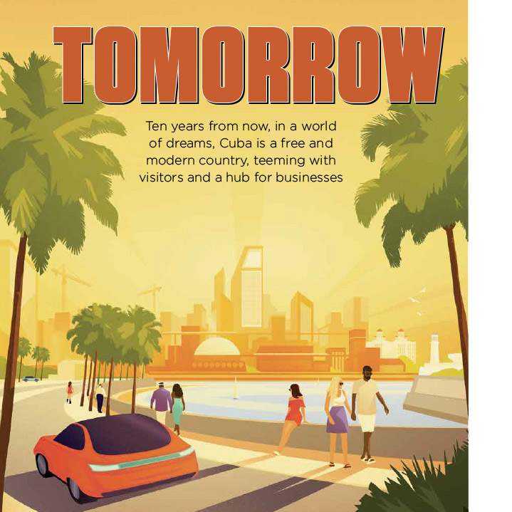 Cigar Aficionado Magazine commissioned Tom Peake to visualise a Cuba of the future in his detailed, tonal style.

<a href="/_tompeake/">Tom Peake</a> 
<a href="/CigarAficionada/">Cigar_Aficionada</a>