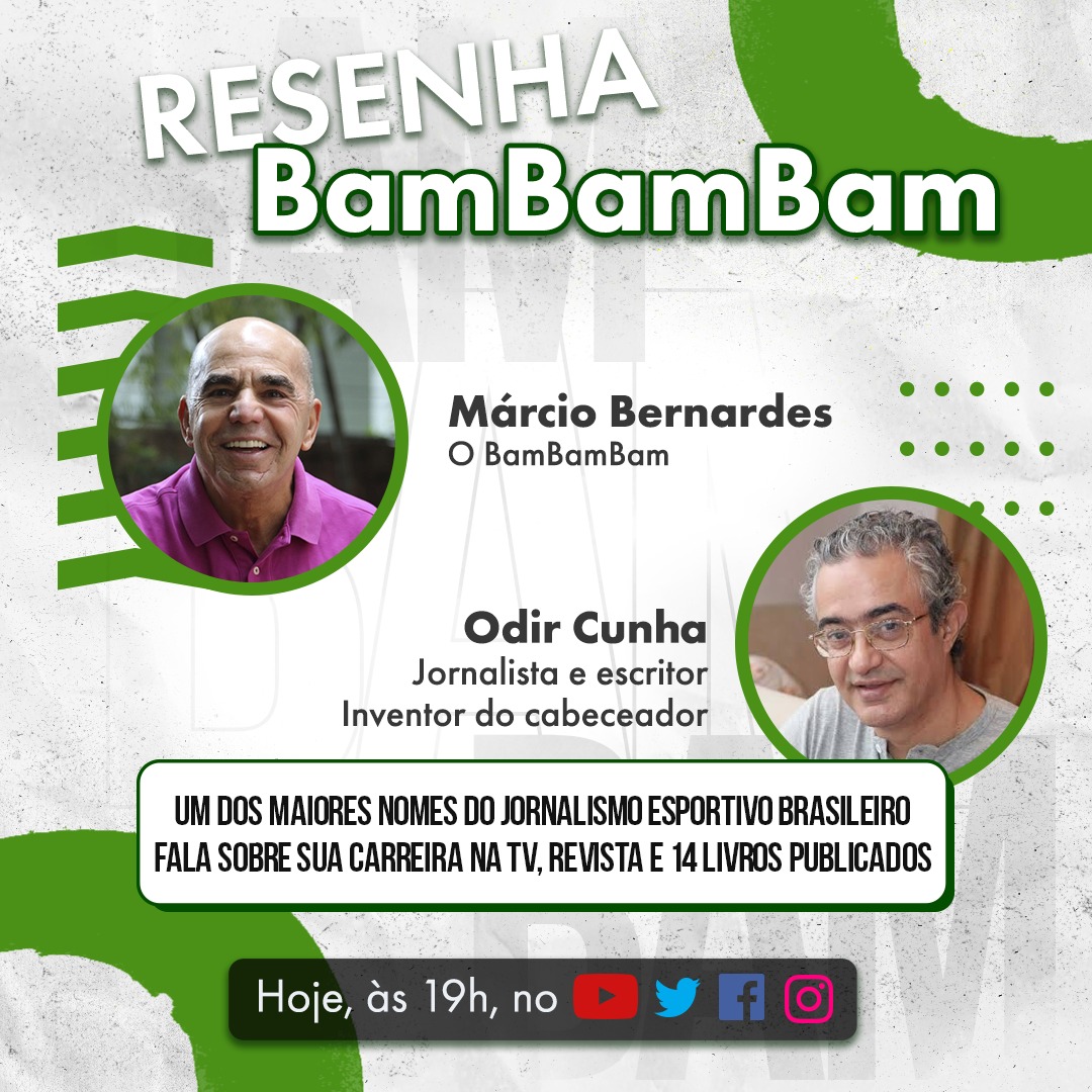 MarcioBambambam's tweet photo. É hoje, às 19h, que acontece a Resenha Bambambam. Meu convidado será o escritor e jornalista Odir Cunha. Acompanhe o nosso bate papo ao vivo!

#live #odircunha https://t.co/BEu0wGfv9h