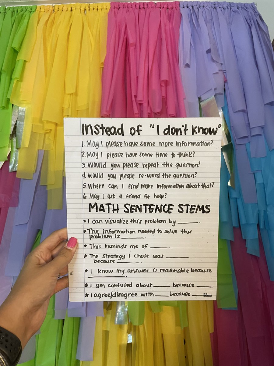 mrsc_classroom's tweet image. Today in our math journals we created an awesome anchor chart that I got from @MrsMcCue_LC at our training last week!! Can’t wait to see how these sentence stems help our math talk!! #LiscanoEXTRA5 #LiscanoProud #LoveWhereYouWork
