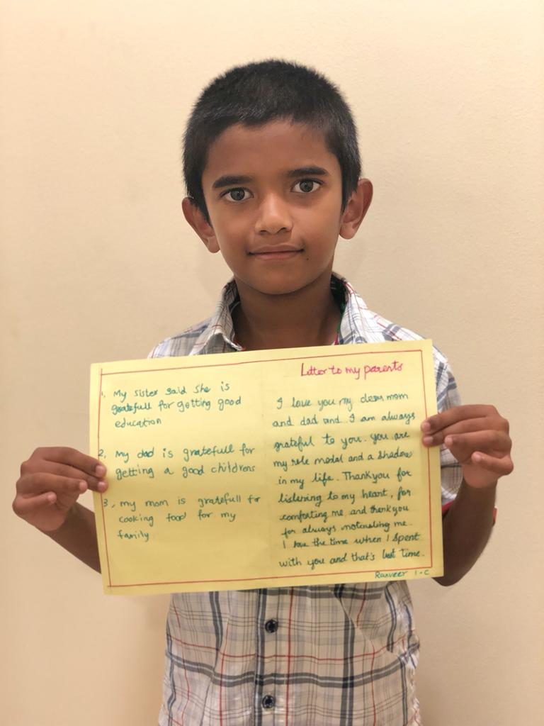 Sadafssis's tweet photo. Gratitude task by Ranveer 
' A gratitude letter to.parents '
#StrongSchools
 #BestSchoolPrize
 #T4Edu
#MOEUAE #ADEK  
 @ShiningStarSchl
 @T4EduC @MOEUAEofficial @ADEK_tweet https://t.co/9QfccEQhWD