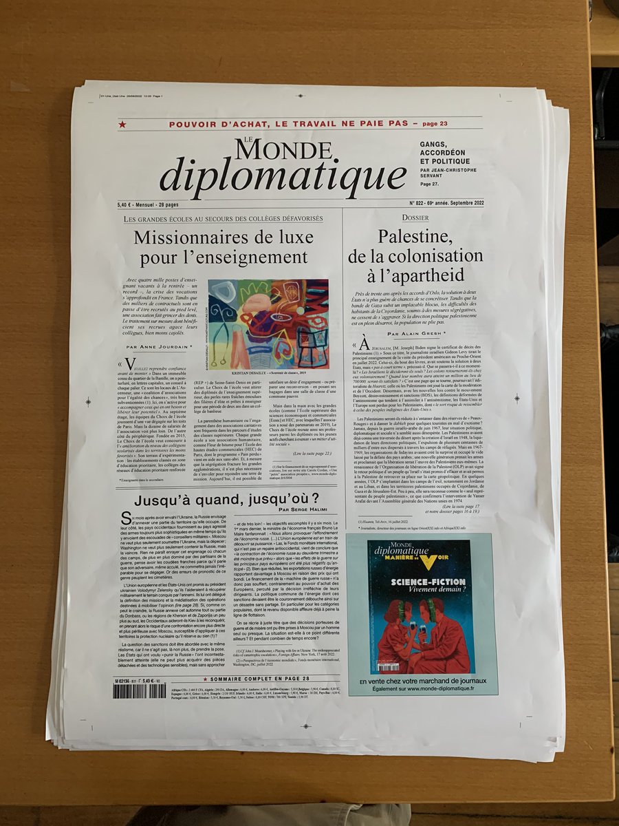 thibnton's tweet photo. Diplo de septembre bouclé.
À paraître ce mercredi. @mdiplo https://t.co/abzWLZt9k3