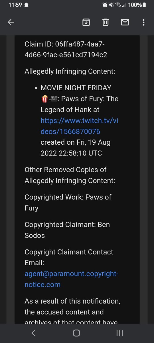 BigBossThaGod's tweet photo. Welp... I got another email from Twitch at 2:05 this morning and I got another copyright claim from one of my streams 2 weeks ago. My Account is at Risk of getting terminated for good. https://t.co/vTs3DcuIT3