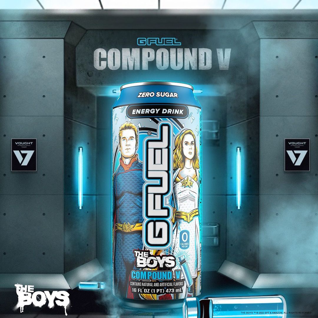 Now it’s your turn to try “Compound V.”

<a href="/GFuelEnergy/">G FUEL®</a>'s latest is available now. Courtesy of our friends over at <a href="/VoughtIntl/">Vought International</a>. 

<a href="/SPTV/">Sony Pictures Television 📺</a> | <a href="/TheBoysTV/">THE BOYS</a>