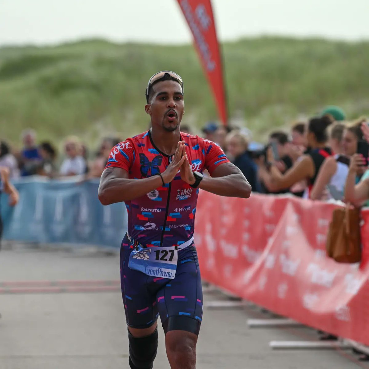 RA5ive's tweet photo. I am honored to be the first Pro Para Athlete sponsored by @ZootSports

Custim kit designed by Zoot and I represents the butterfly, new beginnings, beauty, and the ability to fly! 🦋

#Zoot #announcement #triathlete #triathlontraining #photography #coolpics #amputee  #adaptive https://t.co/yPaNGYsryM