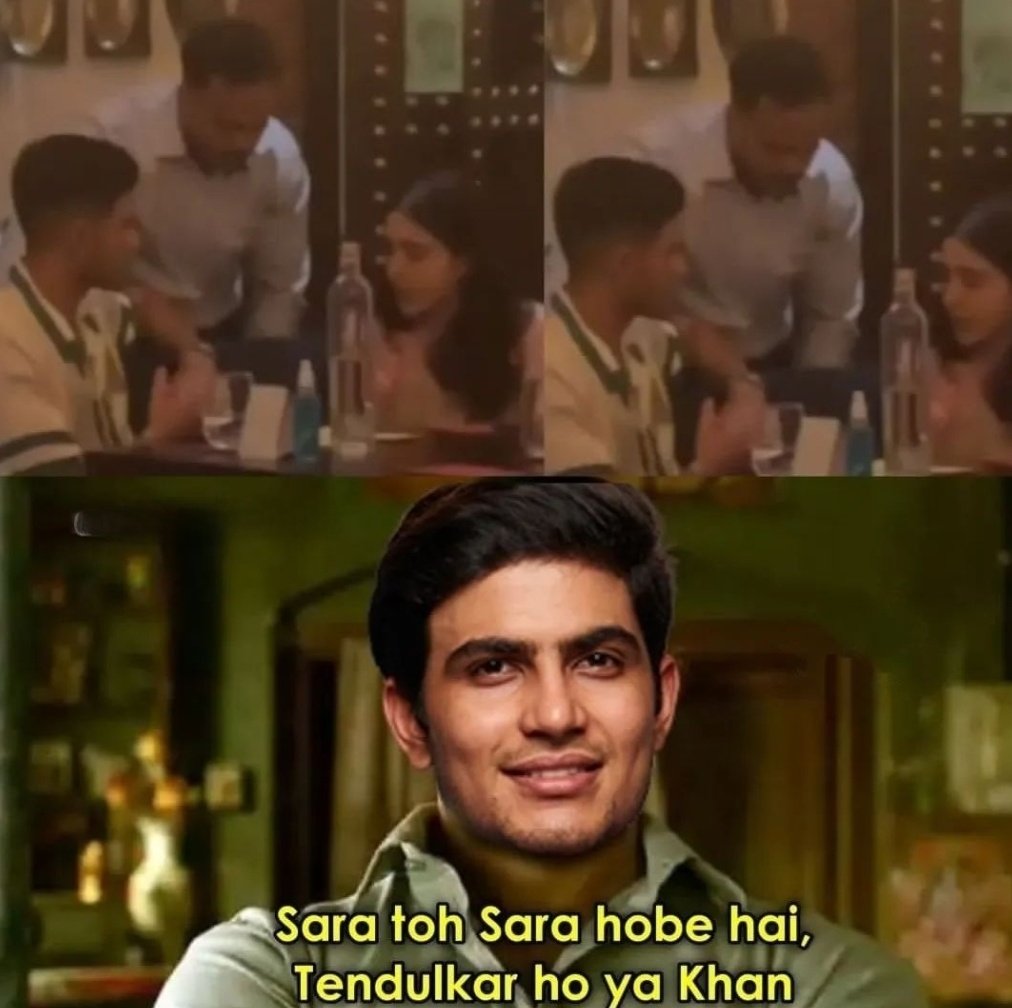 itzyash07's tweet photo. Shubman gill spotted 👀 with Sara Ali Khan in Dubai . https://t.co/O5Qbh9Vffk