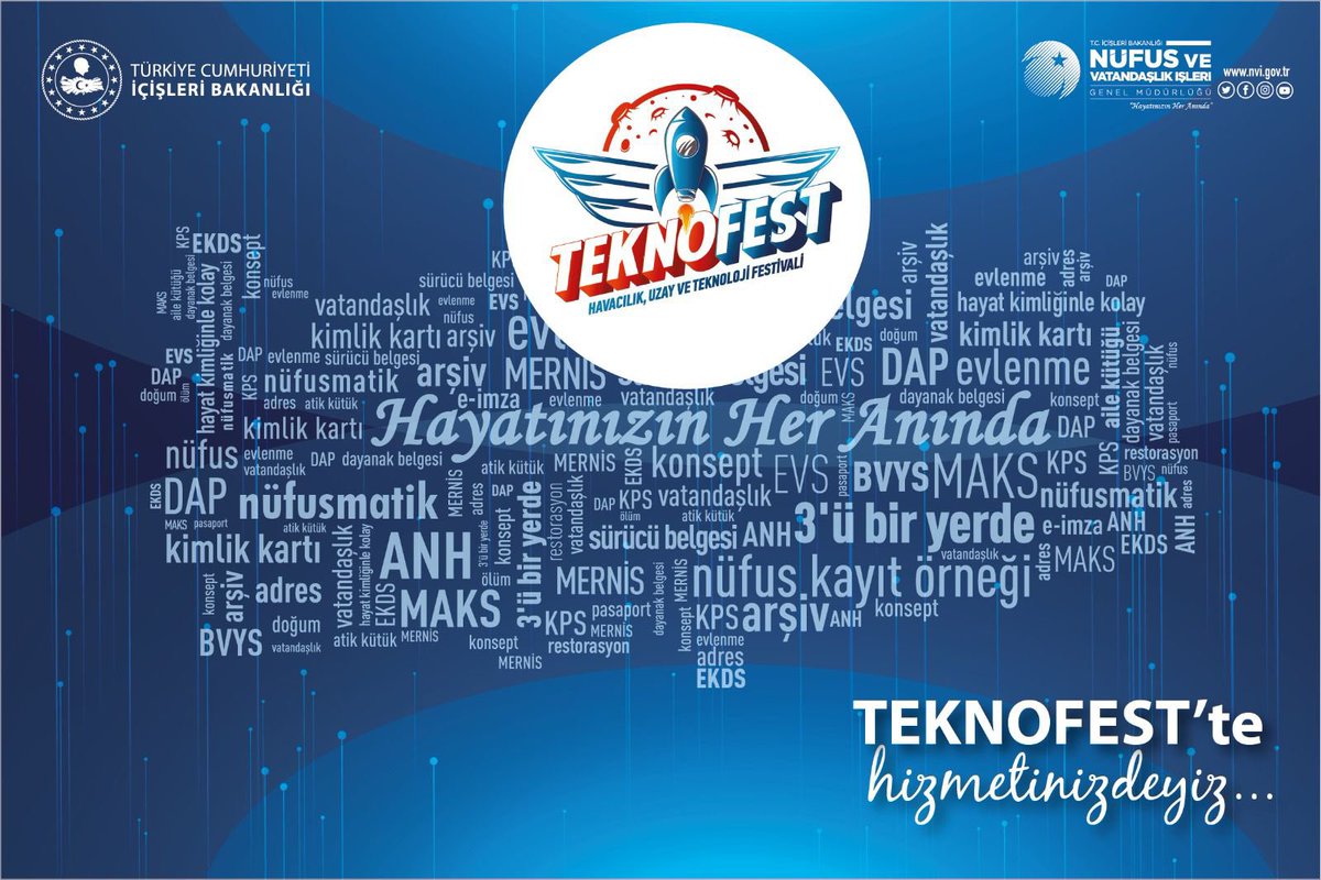 TCNufus's tweet photo. #TEKNOFEST rüzgarı Karadeniz’de esiyor❗️

Bakanlığımızın birimlerinin bulunduğu B01 çadırındaki standımıza ve Mobil Nüfus Hizmetleri Aracımıza sizleri bekliyoruz😊

🗓30 Ağustos-4 Eylül
📍Samsun-Çarşamba Havalimanı

#HayatınızınHerAnında https://t.co/YID2WF56Fp