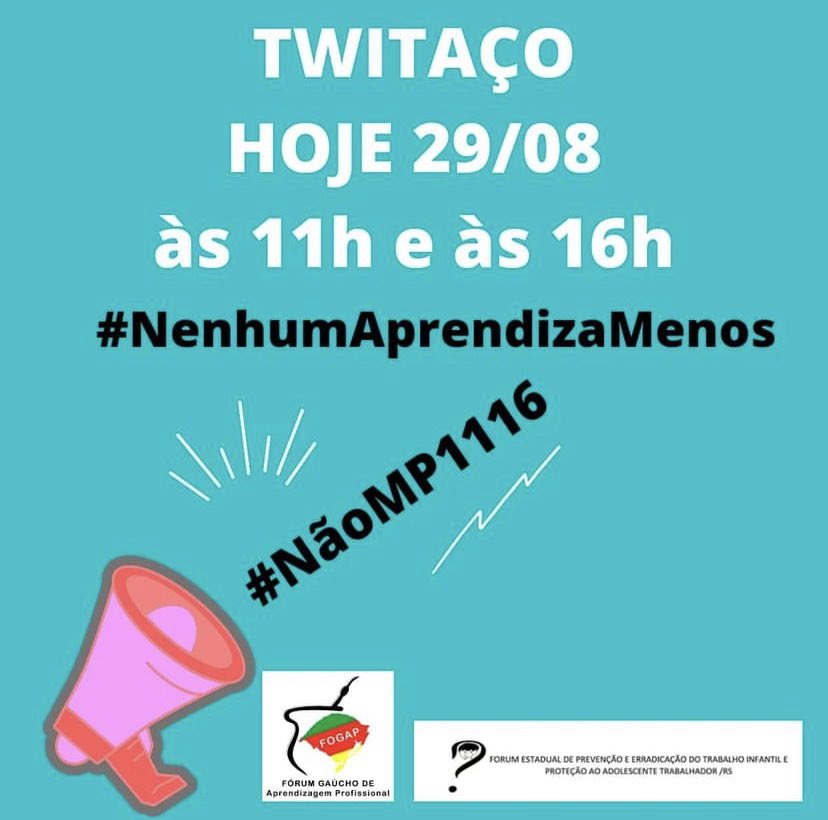 Febraeda's tweet photo. #nenhumaprendizamenos https://t.co/gvLIwjFtI6