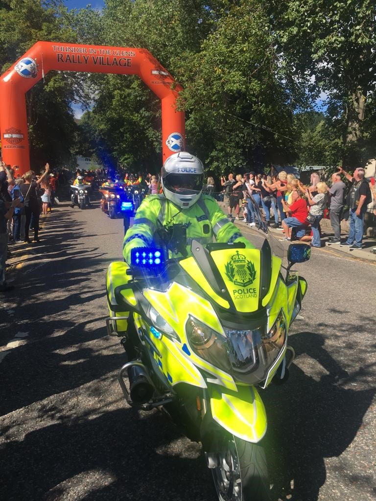 PSOSRoads's tweet photo. #HighlandandIslandsRP motorcyclists were assisting with the #ThunderInTheGlens rally this weekend in #Aviemore and enjoyed a really successful event. We hope all who attended had a great weekend and a safe journey home.

#ThinkBike #ThinkBiker https://t.co/IYPqgifxKs