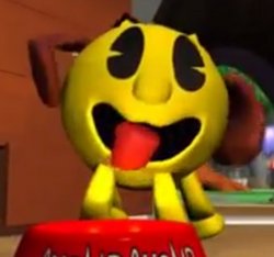 bebtacular's tweet photo. why did no one tell me this was his design in pac-man world 2. this is unimaginably fucked up https://t.co/4fY5VsQ5DC