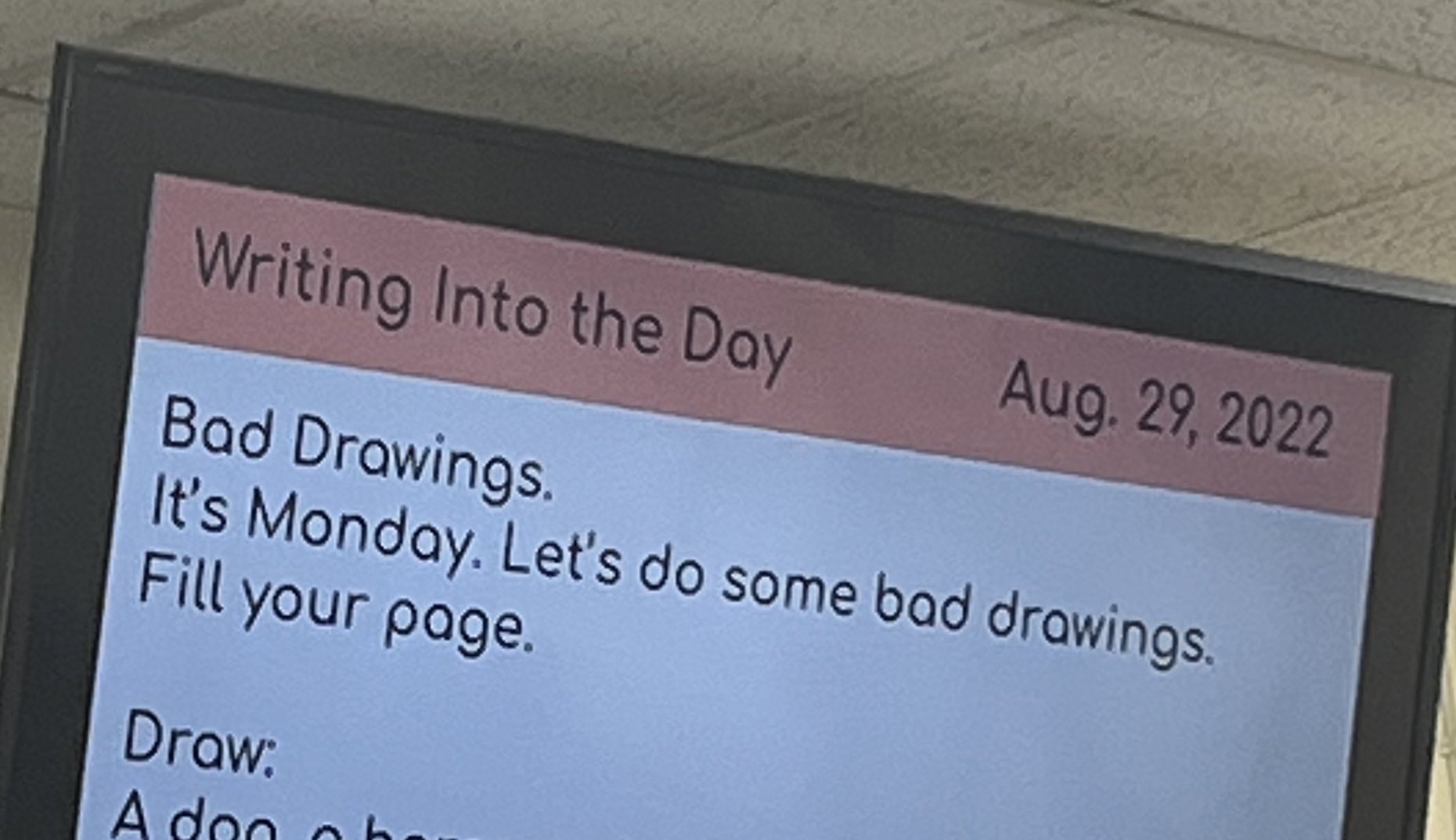 kate ⚾️ on Twitter "english teacher has us do bad drawings as a warmup