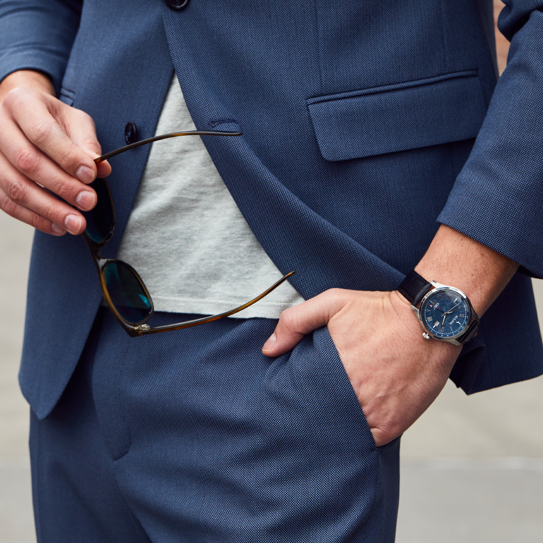 Bulova's tweet photo. A luxurious, high-performance timepiece designed for the sophisticated traveler, the new Wilton GMT Automatic offers ease of setting the hour hand to another time zone without affecting accuracy.
#Bulova #HistoryOfFirsts #BoldAtHeart https://t.co/ILMh7irpVW
