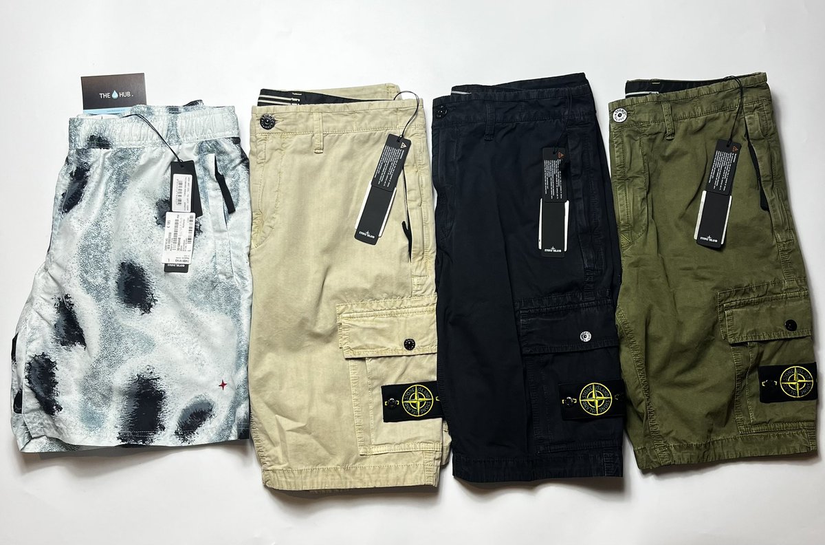 Stone Island Short Collection💧 Shop Your size online today📲 thedriphub.co.uk #stoneisland #stoneislanduk #stoneislandforsale #reseller