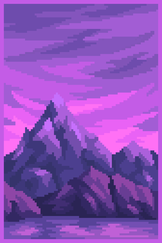 Mountains 
#pixelart