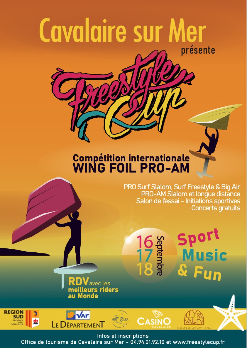 StyleM_photo's tweet photo. Du 16 au 18 Sept. 2022, rdv à #cavalaire pour la 1ere édition de la Freestyle Cup 🤟 Compétition de #wingfoil international et amateurs 👉Test matos, découverte #paddle #yoga #bmxflat et autres #sports  + Soirées, ouvert à Tous

Inscriptions Compétitions: https://t.co/Zc2FKbLQra https://t.co/pas12u0igj