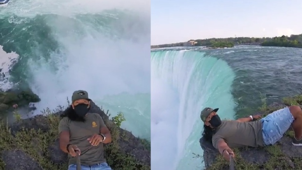 CP24's tweet photo. Niagara Falls mayor blasts dangerous TikTok stunt as 'really bad idea' https://t.co/v6W0VElmFK https://t.co/EmyUo9zsDa