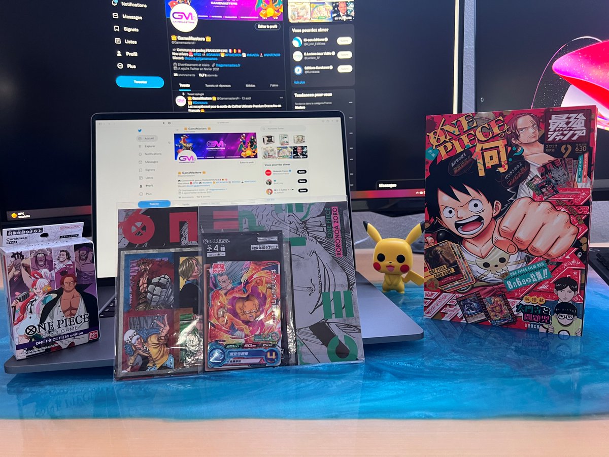 GamemastersFr's tweet photo. 🎁 #Concours 
Le magazine Saikyo Jump de Septembre ainsi qu'un deck ST-05 de OnePiece sont à gagner 🔥

Pour tenter ta chance :
🔷 RT ce Tweet
🔷 Suivez nous
🔷 Tag un ami

💰 1 gagnant tiré au sort

🍀 TAS: 13/09

 #ONEPIECE #ONEPIECERED https://t.co/gnTpkdvuQT