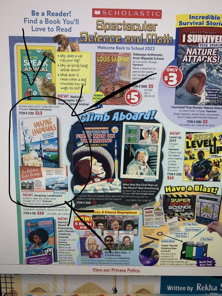 RekhaSRajan's tweet photo. Look what I found in the ⁦@ScholasticClub⁩ ⁦@Scholastic⁩ #book order!! A dream come true! I still remember how we used to write in what books we wanted, cut out the slip in the back and put it in an envelope with a check! #amazinglandmarks 🗽🌁 https://t.co/msamqpAgGw