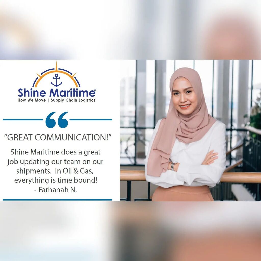 ShineMaritime's tweet photo. We thank our clients for the wonderful feedback! #Testimonial #HowWeMove #Logistics #SupplyChain #Petronas #SSOT #KE #UG #USA #Oil_Gas #AirTransport #RoadTransport #RiverTransport #MarineFreight #OceanFreight #Warehousing #Clearing #Forwarding #Freight… https://t.co/RkM3iKeLqz https://t.co/CvLgqP6ucm