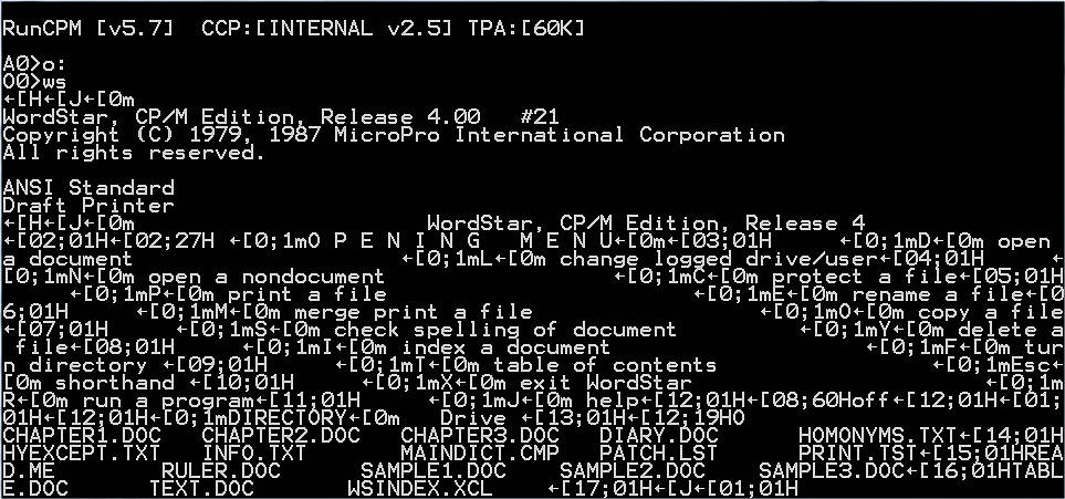 guidol70's tweet photo. #BETA #RUNCPM #DOS #16bit #CWSDPMI Extender
here under #MSDOS622
but ANSI.SYS doesnt catchup the ANSI-Sequences :( https://t.co/a4Q3OArzhe