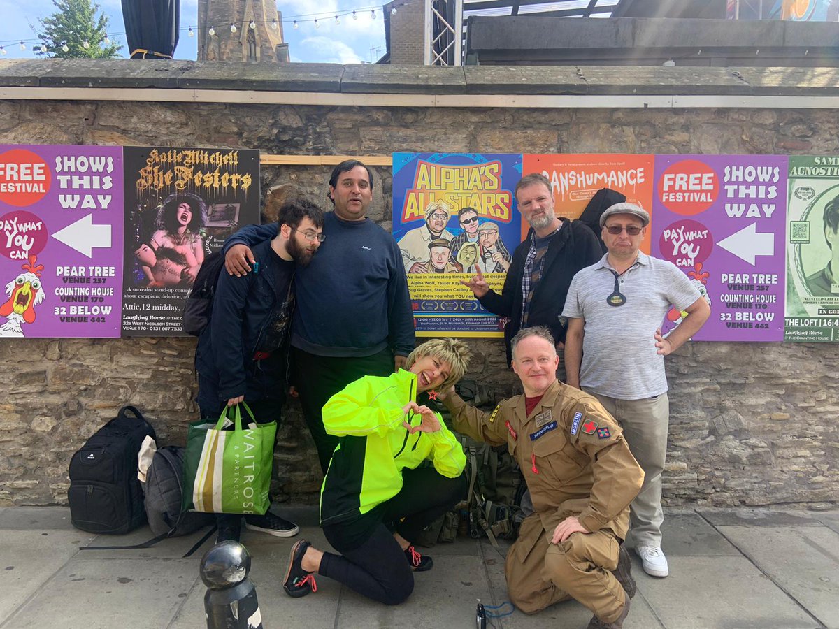 ykayani81's tweet photo. Been an incredible run of shows at @edfringe 2022 with our lunatic show 'Alpha's All Stars'. Thanks so much to all the people who've come to see us so far. We've loved having you. x💖
#edinburghfringefestival #edfringe2022 #clown #thepeartree #livecomedy #eaglestonemanagement https://t.co/nWeGLxxhdK