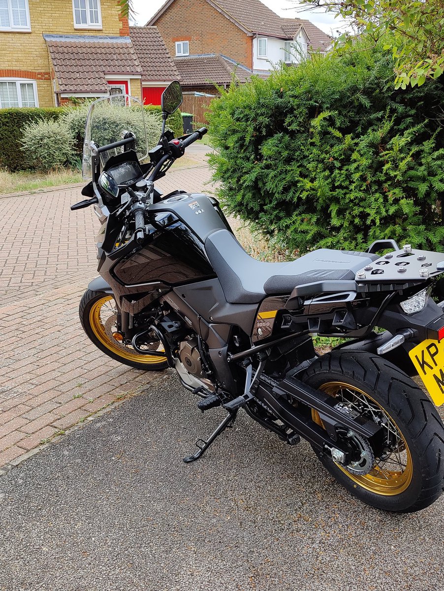 WayneIAVAM's tweet photo. Back in April I crashed my motorbike. Damage sufficient to write it off.
Tested some new bikes, a Suzuki GSX-S1000GT, Yamaha Tracer 9 and this VStrom 1050XT.
A month in, I love it.
Thanks to Motorcycle World Northampton for their patience and for having this one!! https://t.co/iCLSHBH7pV