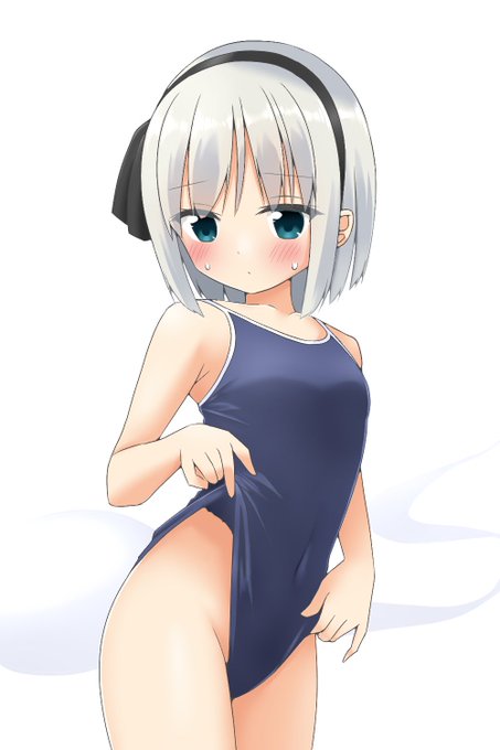 スク水を直す仕草⑥ 