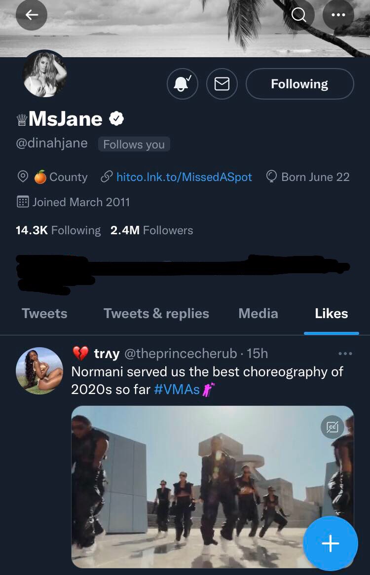 FanDinah's tweet photo. Woke up this morning to check on my fave, and the only thing she did yesterday was to show love to Normani for the #VMAs . I have nothing but respect and love for my humble and down to earth Dinah Jane. Love you both!!! #Norminah 🥺❤️ https://t.co/dlSHXKVOSo