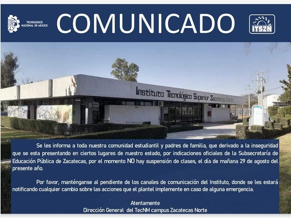 Elitoga06's tweet photo. Qué lamentable que, por razones de inseguridad, las instituciones se vean obligadas a frenar la educacion, una de las únicas verdaderas armas para combatir la delincuencia https://t.co/033vgdSc94