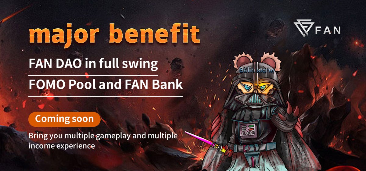 BALINSTONE's tweet photo. 🥳🥳Good news: FAN, the strongest dark horse project, is about to launch FOMO Pool and FAN Bank, bringing you a multi-play and multi-revenue experience. 

👉More gameplays are being iteratively upgraded, so stay tuned! https://t.co/pgGqcknSj2