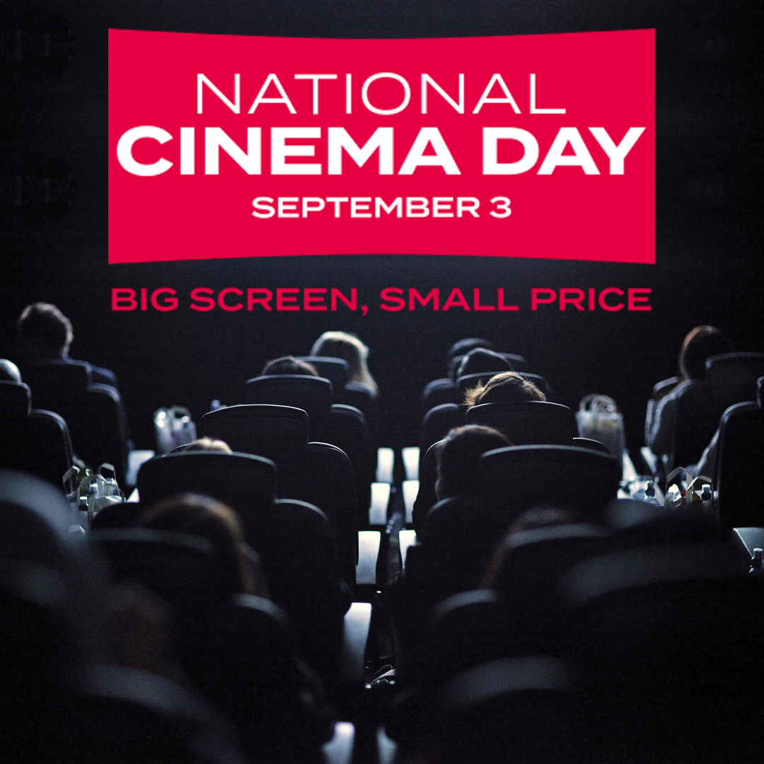 onscreen_mag's tweet photo. Saturday is #NationalCinemaDay2022! On September 3, enjoy the big screen experience for just £3!
See https://t.co/qfo6BeIW9N for more information and your nearest participating cinema
#BigScreenExperience #BigScreenSmallPrice #LoveCinema #SupportCinema https://t.co/UUQK4c5z7w
