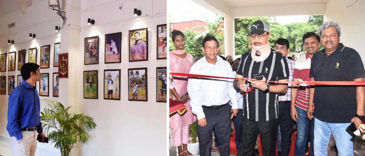 RailNf's tweet photo. Shri Anshul Gupta, GM/NFR today inaugurated the Weight lifting room, a photo gallery of renowned sports persons of NFR, and the Website of NFRSA during observation of the #NationalSportsDay2022 at Maligaon @RailMinIndia https://t.co/tqDCmwG2cQ