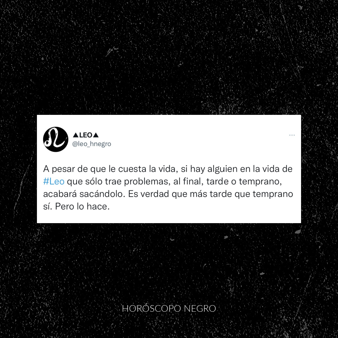 leo_hnegro's tweet photo. ♌♌♌ #leo #horoscoponegro https://t.co/V6CHxO9hOU