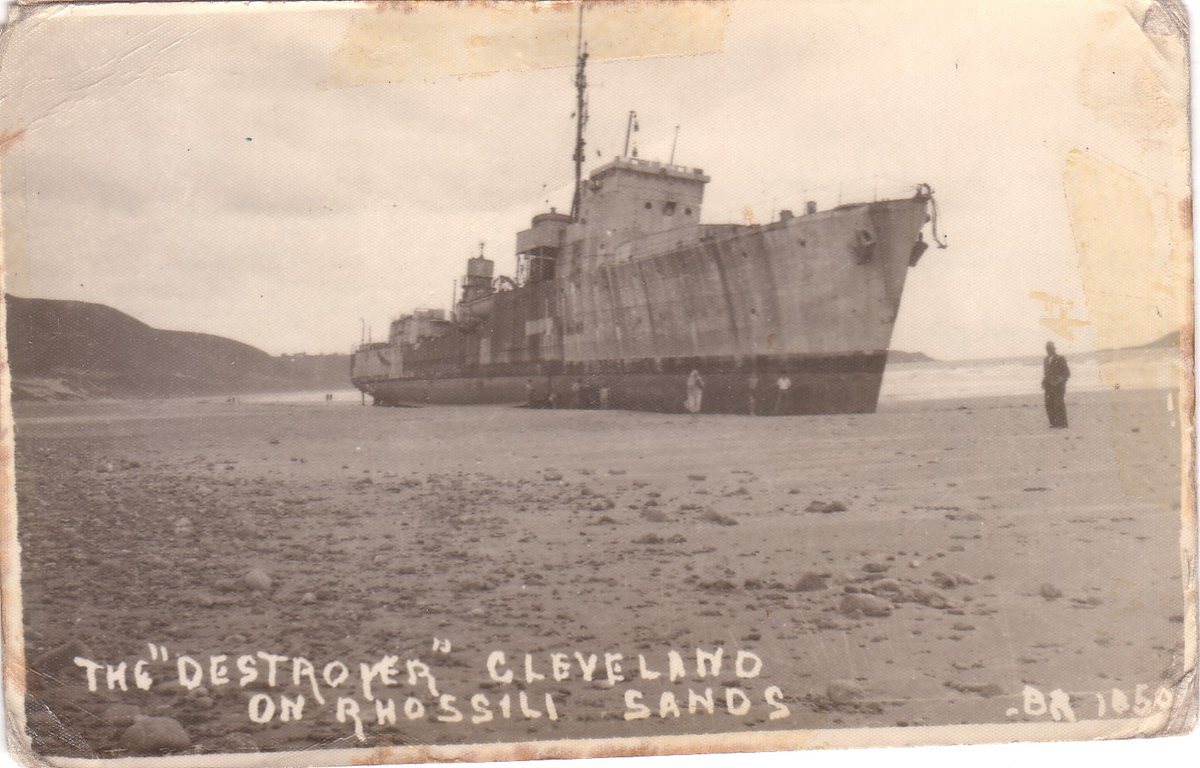 scorpeswriter's tweet photo. History of the day:
On the shores of #Rhossilisands, The "Destroyer" was an image found in my family heirlooms. If anyone can give some insight around this would love to read/hear ! . #Lanelli #cymru https://t.co/moxVUd2WTV